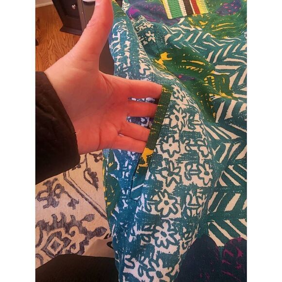 Anthropologie  Vanessa Virginia  Hibiscus  floral sheath dress size large - Picture 9 of 11